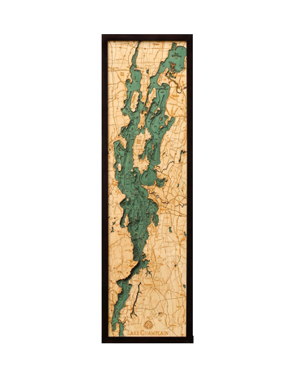 Lake Champlain Wood Map