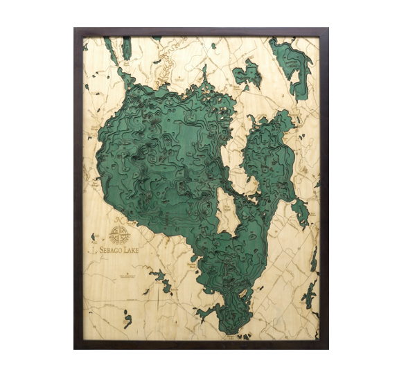 Sebago Lake Wood Map