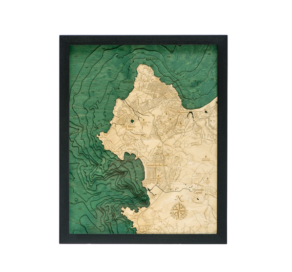 Carmel & Monterey Wood Map