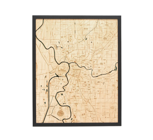 Sacramento Wood Map