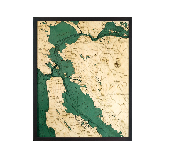 San Francisco Bay Wood Maps     Starting at