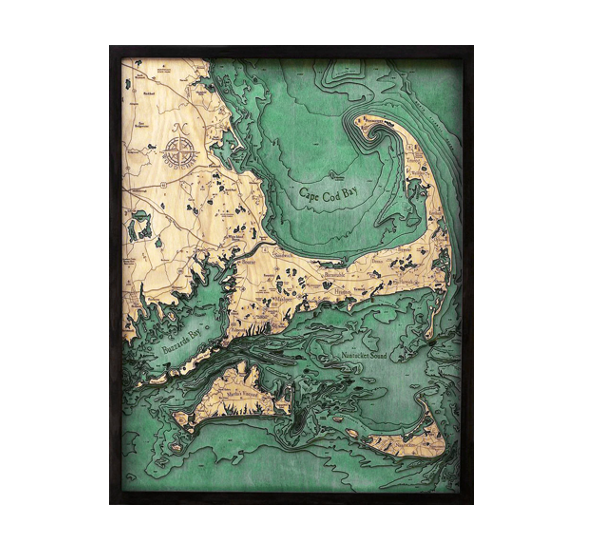 Cape Cod & Islands Wood Maps     Starting at