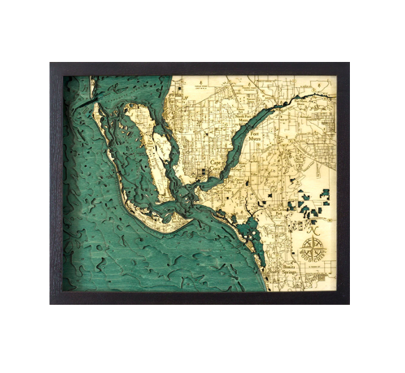 Fort Myers Wood Map