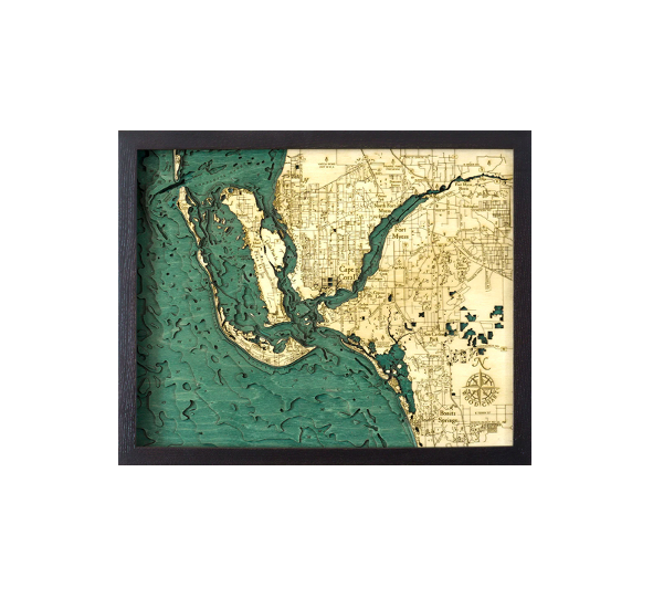 Fort Myers Wood Map