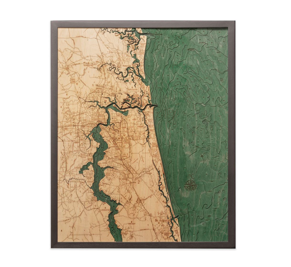 Jacksonville Wood Map