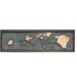 Hawaiian Islands Wood Map