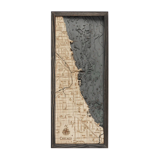 Chicago Wood Map