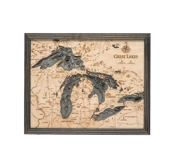 Great Lakes Wood Maps     Starting at