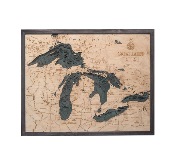Great Lakes Wood Maps     Starting at
