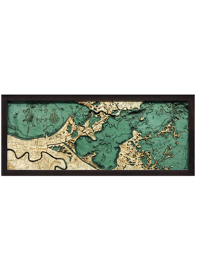 New Orleans Wood Map