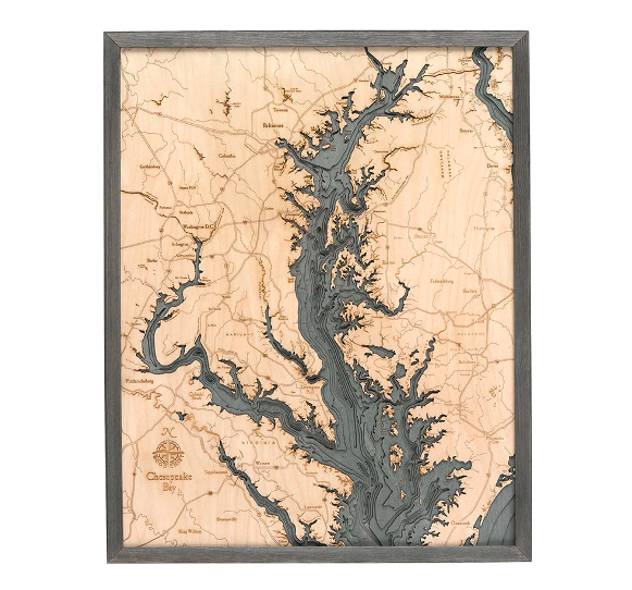 Chesepeake Bay Wood Map