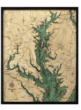 Chesepeake Bay Wood Map