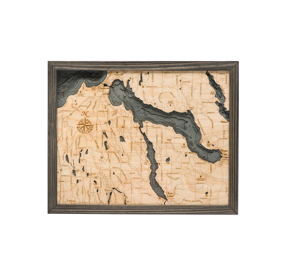 Lake Charlevoix Wood Map