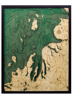 Northwest Michigan Wood Map