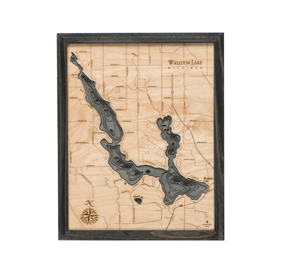 Walloon Lake Wood Map