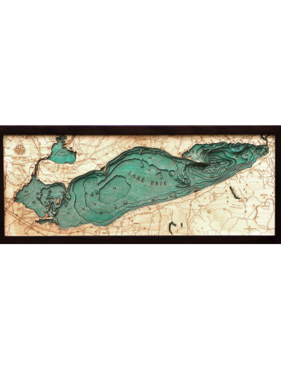 Lake Erie Wood Map