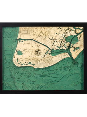 New Jersey Cape May Wood Map