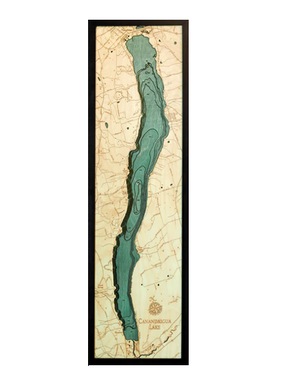 Canandaigua Lake Wood Map - 13.5" x 43"