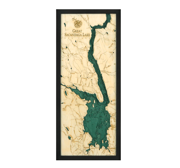 Great Sacandaga Lake Wood Map