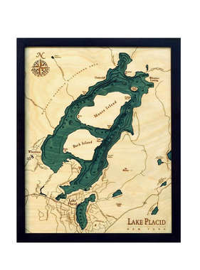 Lake Placid Wood Map