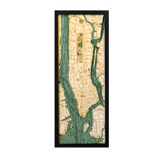 Manhattan Wood Map