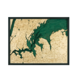 West Long Island Sound Wood Map
