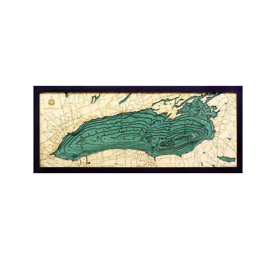 Lake Ontario Wood Map