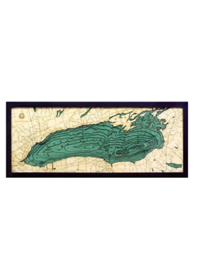 Lake Ontario Wood Map