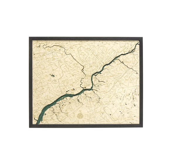 Philadelphia Wood Map