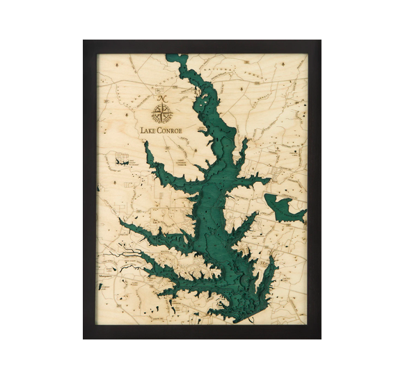 Lake Conroe Wood Map