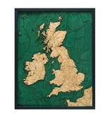 United Kingdom Wood Map