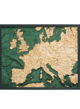 Western Europe Wood Map