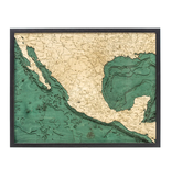 Mexico Wood Map
