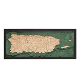 Puerto Rico Wood Map