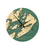 Hilton Head Wood Clock 12”