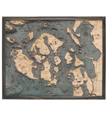 San Juan Islands Wood Map