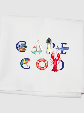 Cape Cod Letters - Flour Sack Towel