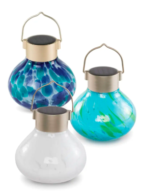 Tea Light Glass Solar Lanterns