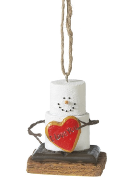 Toasted S'mores "I Love You" Ornament