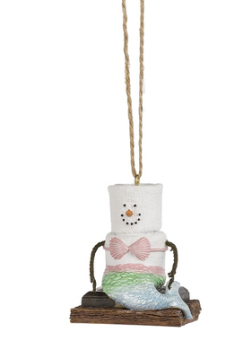 Toasted S'mores Mermaid Ornament