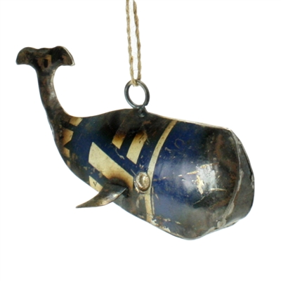 Whale Ornaments - Recycled Metal