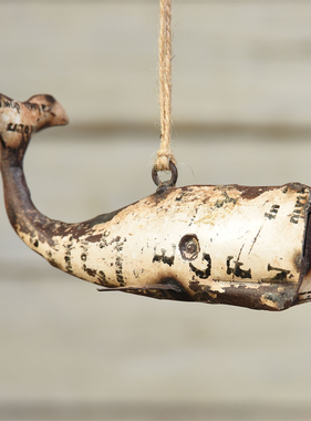 Whale Ornaments - Recycled Metal