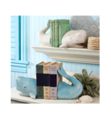 Whale Bookends with Handpainted Distressed Finish -  Choice of Finish