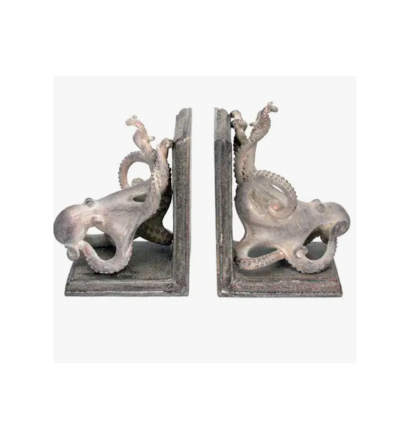 Octopus Bookends - Polyresin