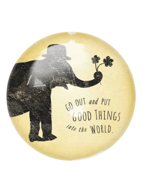Put Good Things Paperweight  4" x 4" PW131