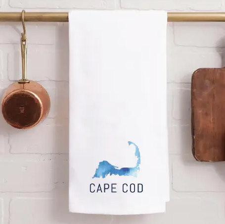 Flour Sack Towel - Cape Cod Silo Watercolor