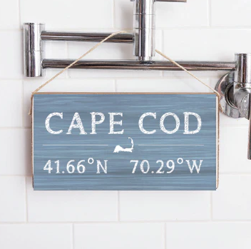Twine Sign - Cape Cod Coordinates