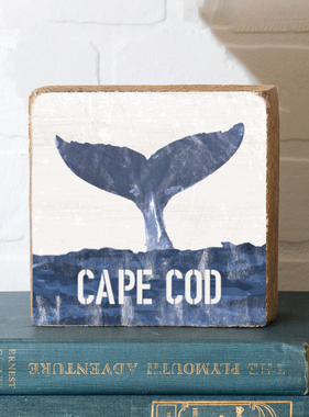 Square Block Indigo Whale Tail Cape Cod