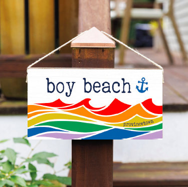 Twine Sign - Boy Beach Provincetown