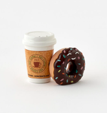 Coffee and Donut Salt & Pepper, Gift Box, Ceramic, 2.75", 2."